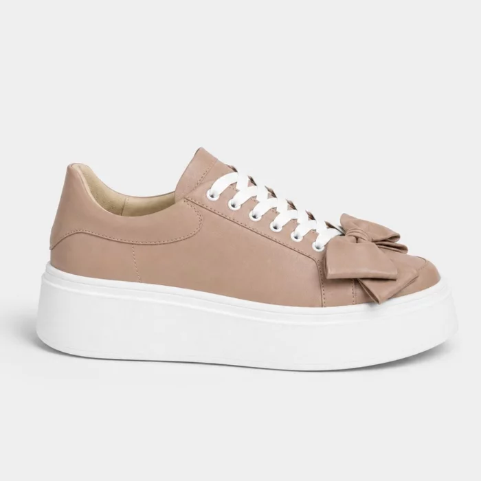 Pantofi casual Piele Naturala Bej Barni B picture - 4