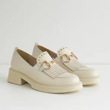 Pantofi casual Piele Naturala Bej Glory