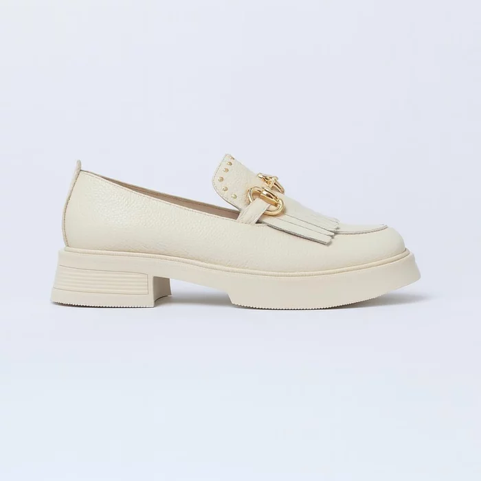 Pantofi casual Piele Naturala Bej Glory picture - 2