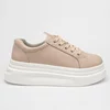 Pantofi casual Piele Naturala Bej Ora picture - 2