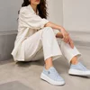 Pantofi casual Piele Naturala Blue cu siret Aronia picture - 3