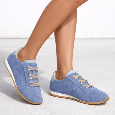 Pantofi casual Piele Naturala Blue cu siret Celio