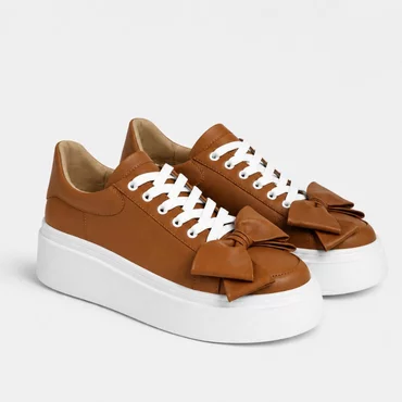 Pantofi casual Piele Naturala Camel Barni B