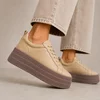 Pantofi casual Piele Naturala Caramel cu siret Aris picture - 1