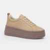 Pantofi casual Piele Naturala Caramel cu siret Aris picture - 3