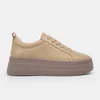 Pantofi casual Piele Naturala Caramel cu siret Aris picture - 2