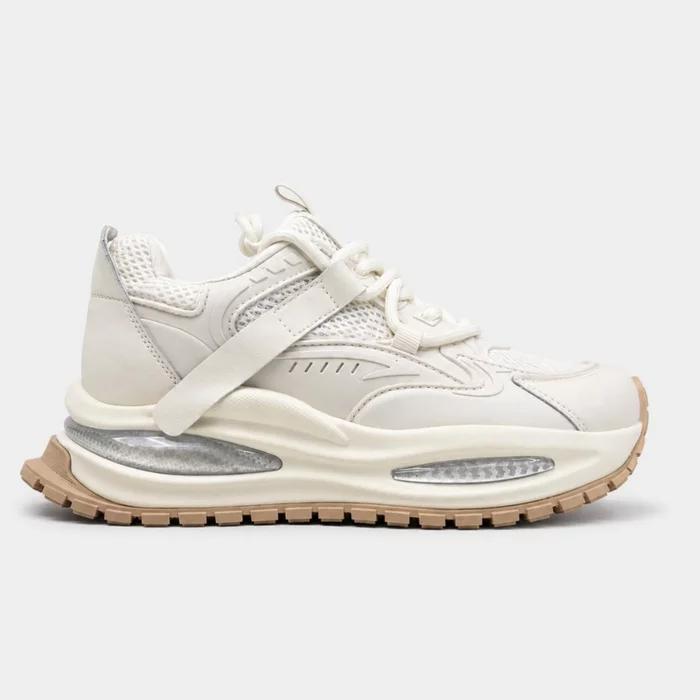 Pantofi casual Piele Naturala Crem Chan picture - 2