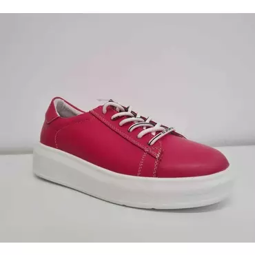 Pantofi casual Piele Naturala fuxia Poki