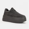 Pantofi casual Piele Naturala Maro cu talpa platforma Renata picture - 3