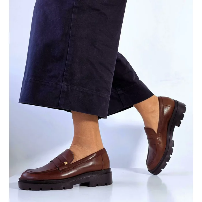 Pantofi casual Piele Naturala Maro Terra picture - 3