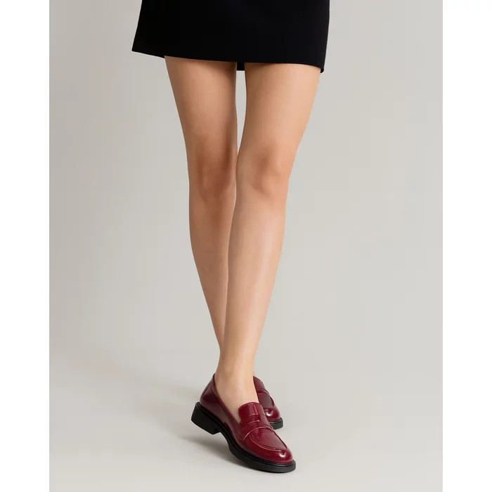 Pantofi casual Piele Naturala naplac Bordo Anya picture - 4