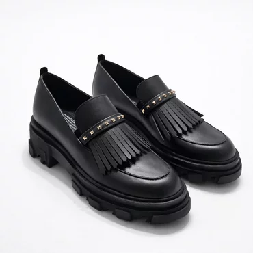 Pantofi casual Piele Naturala Negri Camaro