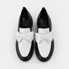 Pantofi casual Piele Naturala Negri cu Alb Madonna picture - 4