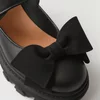 Pantofi casual Piele Naturala Negri cu fundita School picture - 4