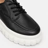 Pantofi casual Piele Naturala Negri cu siret Bonnie picture - 4