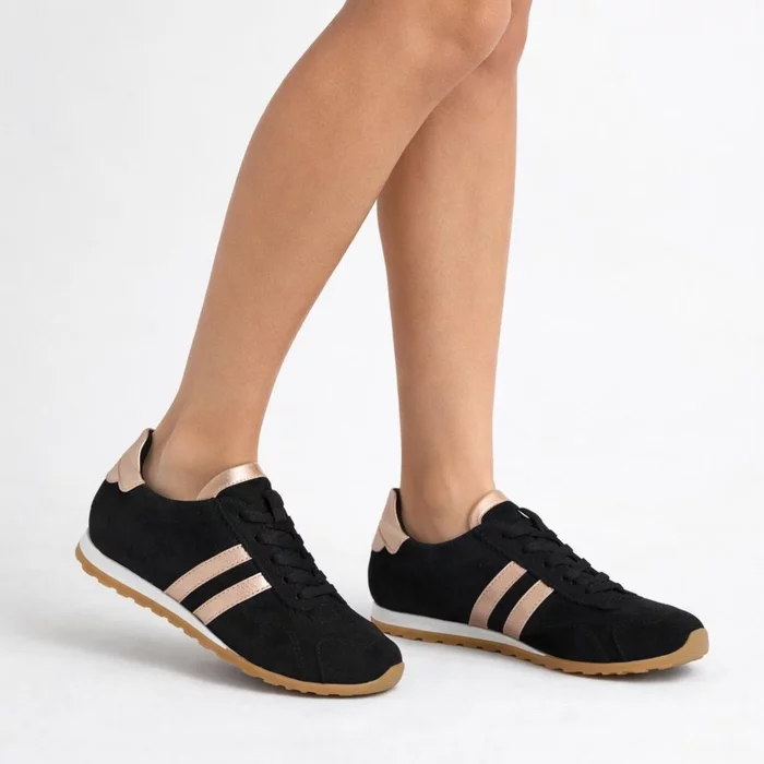 Pantofi casual Piele Naturala Negri cu siret Celio picture - 2