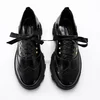 Pantofi casual Piele Naturala Negri cu siret Lucky picture - 5