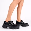 Pantofi casual Piele Naturala Negri cu siret Lucky picture - 2