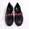 Pantofi casual Piele Naturala Negri Garkony Flower Loafer picture - 2
