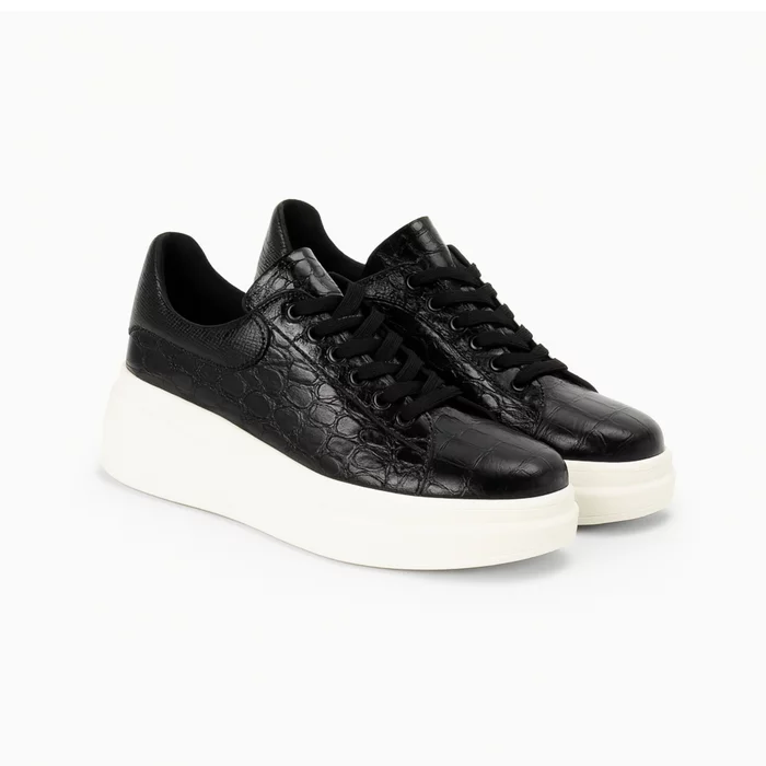 Pantofi casual Piele Naturala Presaj Negru Blaky B picture - 2