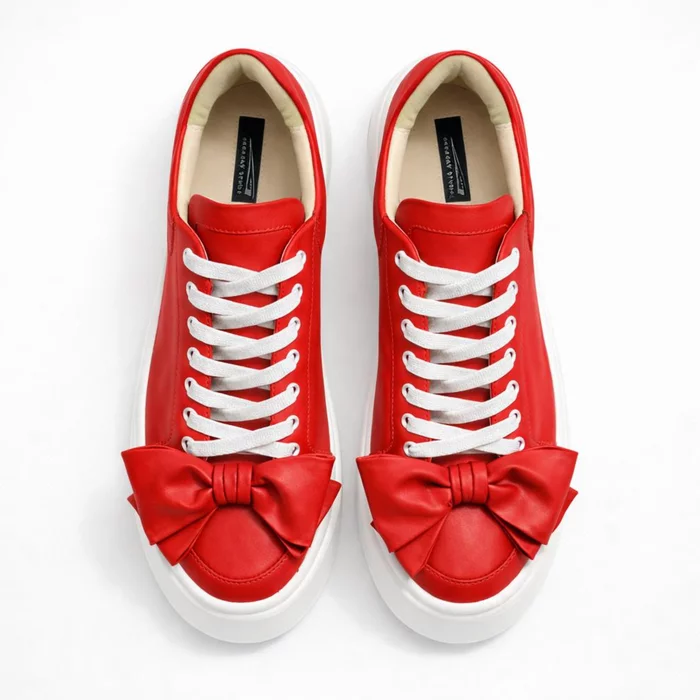 Pantofi casual Piele Naturala Rosu Barni B picture - 2