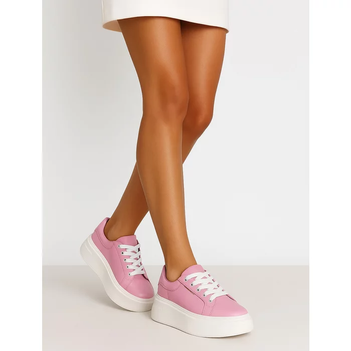 Pantofi casual Piele Naturala Roz Barni picture - 2