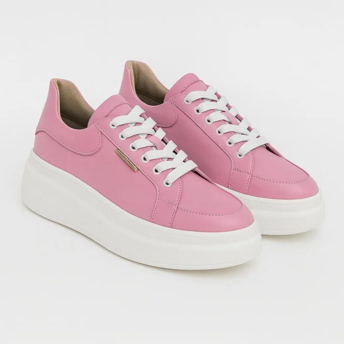 Pantofi casual Piele Naturala Roz Barni picture - 3