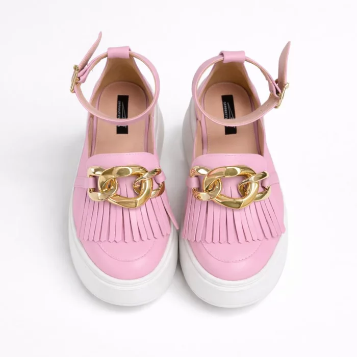 Pantofi casual Piele Naturala Roz Garkony Selene picture - 3