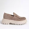 Pantofi casual Piele Naturala velur Bej cipria Arven picture - 2