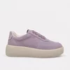 Pantofi casual Piele Naturala velur Lila cu siret Zoly picture - 2