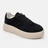 Pantofi casual Piele Naturala velur Negru cu siret Zoly picture - 5