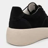 Pantofi casual Piele Naturala velur Negru cu siret Zoly picture - 6
