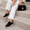 Pantofi casual Piele Naturala velur Negru cu siret Zoly picture - 3