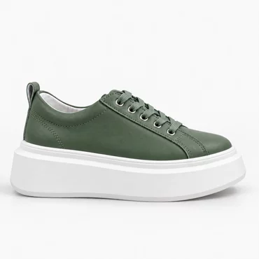 Pantofi casual Piele Naturala Verde Mavis