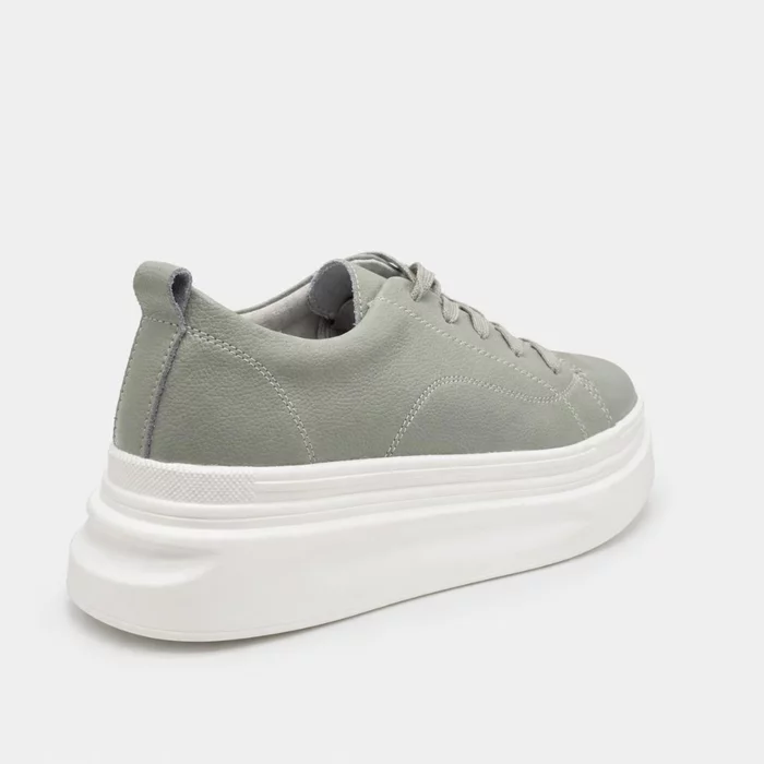 Pantofi casual Piele Naturala Verde salvie Ora picture - 4