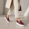Pantofi casual platforma Piele Naturala Bordo Fresh picture - 2