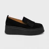 Pantofi casual platforma Piele Naturala Velur Negri Fresh picture - 3