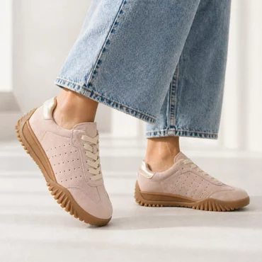 Pantofi casual sport Piele Naturala Roz Drift