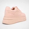 Pantofi casual sport Piele Naturala Roz Pale picture - 3