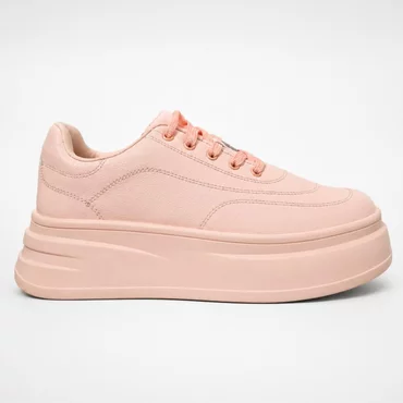 Pantofi casual sport Piele Naturala Roz Pale