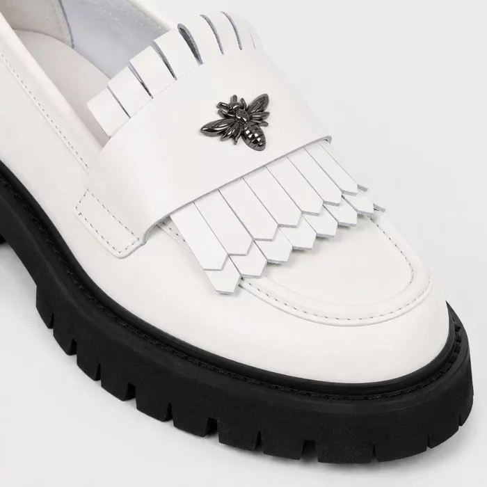 Pantofi casual tip loafer Piele Naturala Albi Miral picture - 3