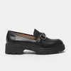 Pantofi casual tip loafer Piele Naturala box Negri Alexis picture - 2