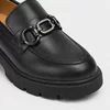 Pantofi casual tip loafer Piele Naturala box Negri Alexis picture - 4