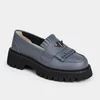 Pantofi casual tip loafer Piele Naturala Gri Miral picture - 2