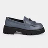 Pantofi casual tip loafer Piele Naturala Gri Miral picture - 5