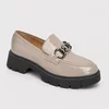 Pantofi casual tip loafer Piele Naturala naplac Bej Alexis picture - 3