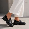 Pantofi casual tip loafer Piele Naturala naplac Negri Alexis picture - 1