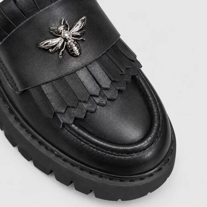 Pantofi casual tip loafer Piele Naturala Negri Miral picture - 2