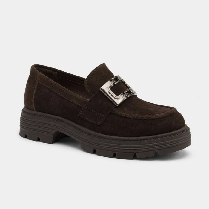 Pantofi casual tip loafer Piele Naturala velur Maro Charlotte picture - 3