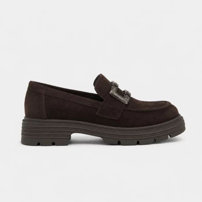 Pantofi casual tip loafer Piele Naturala velur Maro Charlotte picture - 2